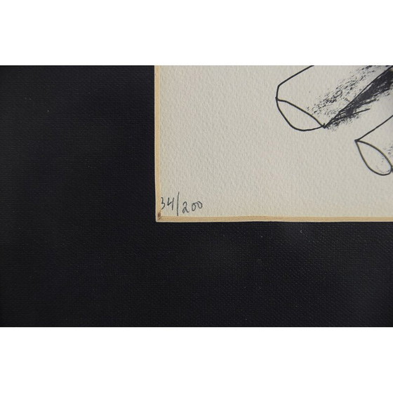 Image 1 of Vintage kleurenlitho van Carl Fredrik Reuterswärd voor Abrakadabra, 1990