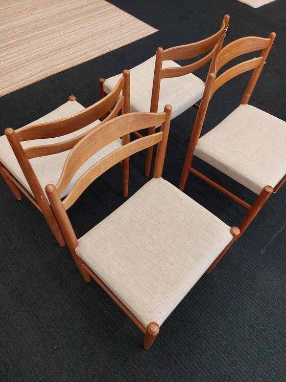 Image 1 of Vintage Eetkamerstoelen 70S- 4 Stuks 