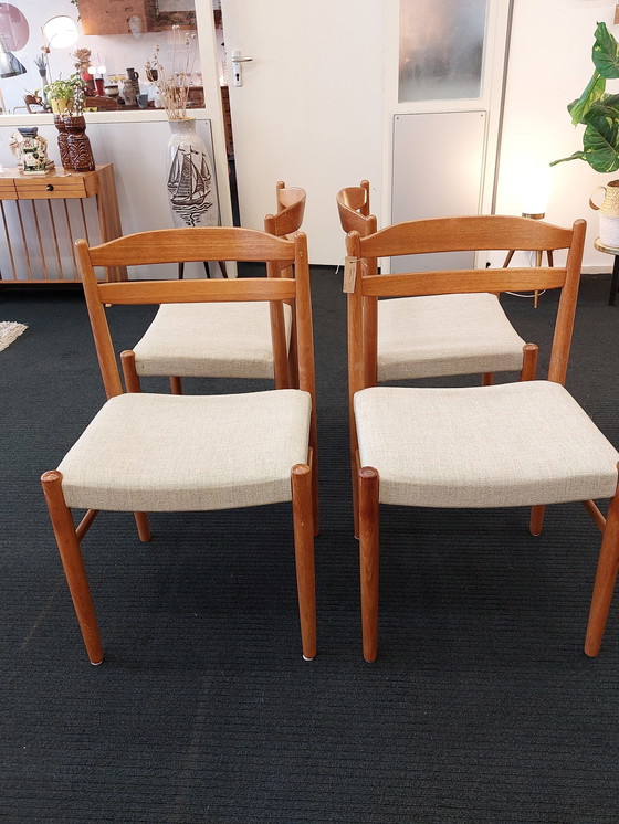 Image 1 of Vintage Eetkamerstoelen 70S- 4 Stuks 