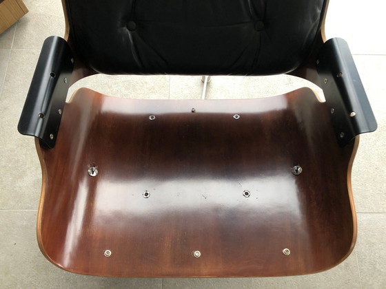 Image 1 of 1970S Icf Loungestoel met Ottoman - Model 670 & 671 - Charles & Ray Eames