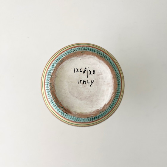 Image 1 of Vintage Vaas - Geglazuurd keramiek - Aldo Londi - Bitossi - 1950