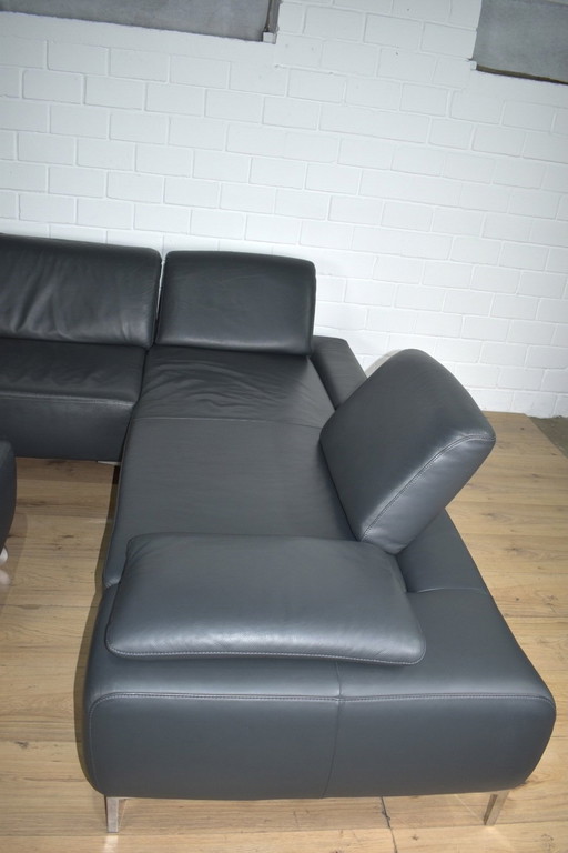 Leder Sofa Loop Willi Schillig Met Kruk Leder Sofa Bed Sofa Banken Hoekbank