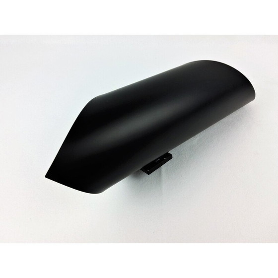 Image 1 of Vintage spiraal wandlamp van zwart gelakt voorgevormd metaal, 1960