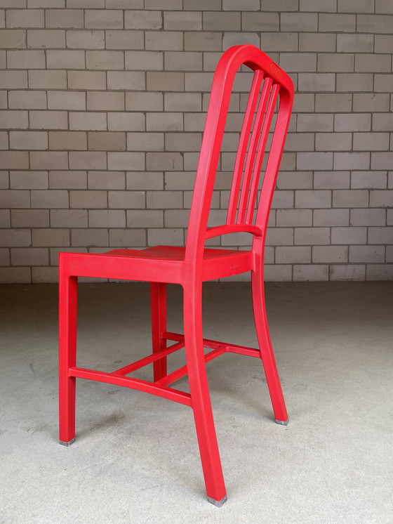 Image 1 of 4x Emeco Coca Cola chair rood