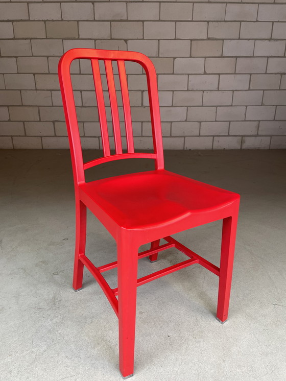 Image 1 of 4x Emeco Coca Cola chair rood