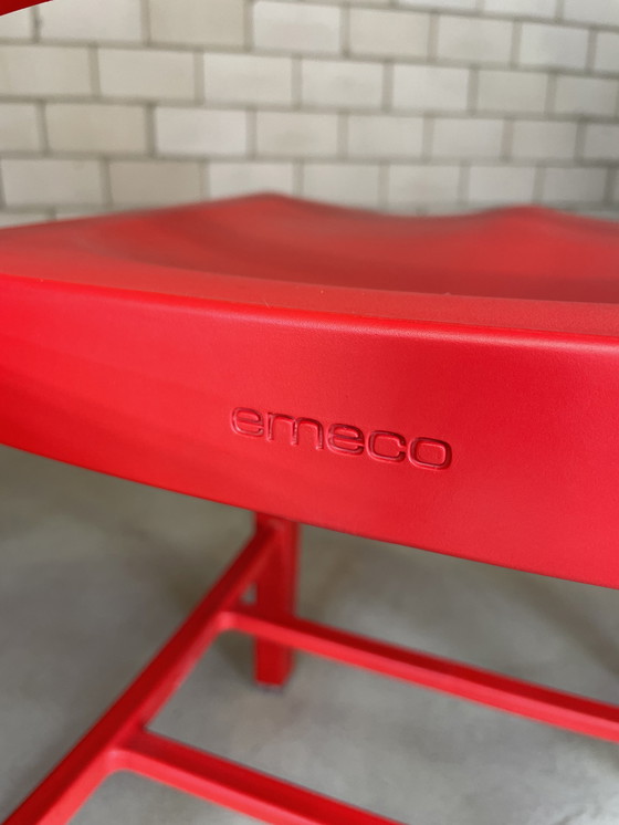 Image 1 of 4x Emeco Coca Cola chair rood