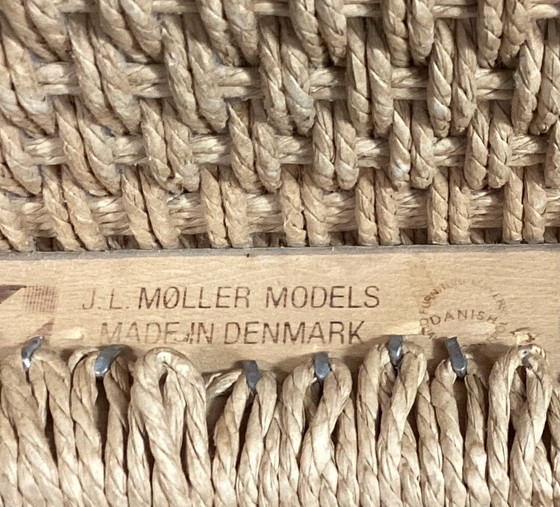 Image 1 of 4 Vintage Niels Otto Moller Deense Stoelen Gezeept Eiken 