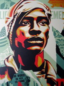 Shepard Fairey ( Obey ) - I Am A Man - Handgesigneerd