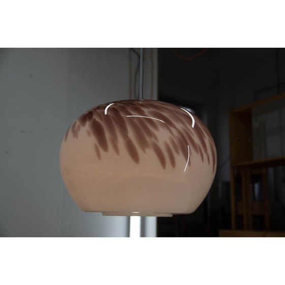 Image 1 of Vintage Art glas hanglamp, Tsjecho-Slowakije 1970