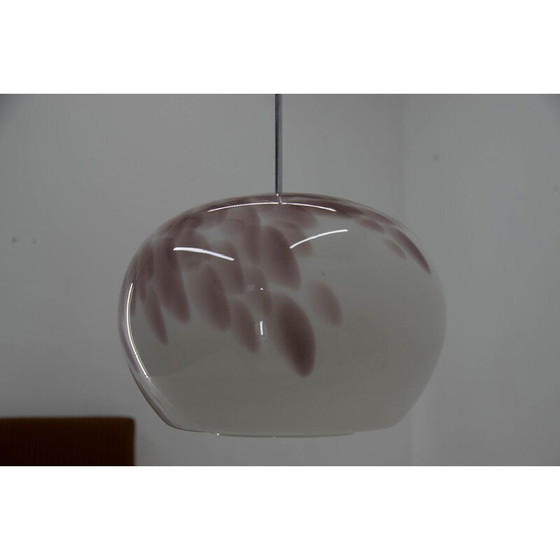 Image 1 of Vintage Art glas hanglamp, Tsjecho-Slowakije 1970