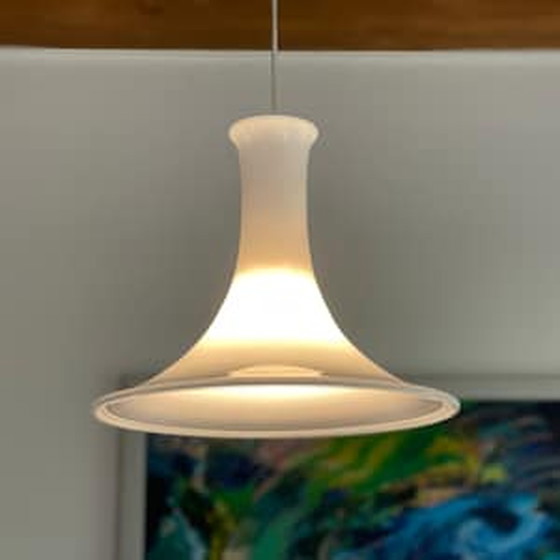 Image 1 of 60s Holmegaard Opaal Glazen Hanglamp