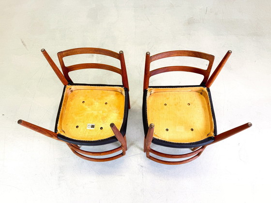 Image 1 of Set van 4 stoelen Mid Century Johannes Andersen Anna Uldum Møbelfabrik Teakhout