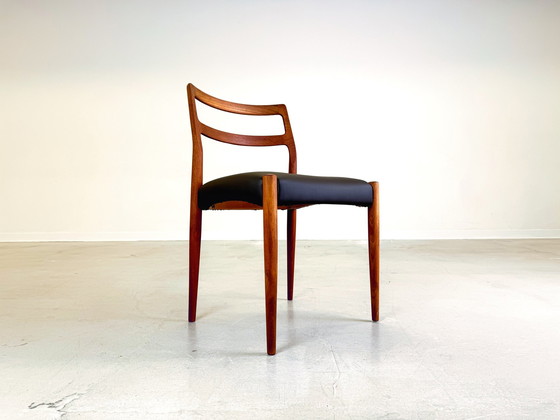 Image 1 of Set van 4 stoelen Mid Century Johannes Andersen Anna Uldum Møbelfabrik Teakhout