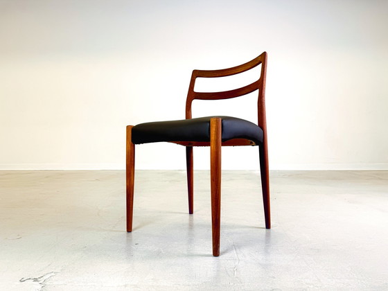 Image 1 of Set van 4 stoelen Mid Century Johannes Andersen Anna Uldum Møbelfabrik Teakhout