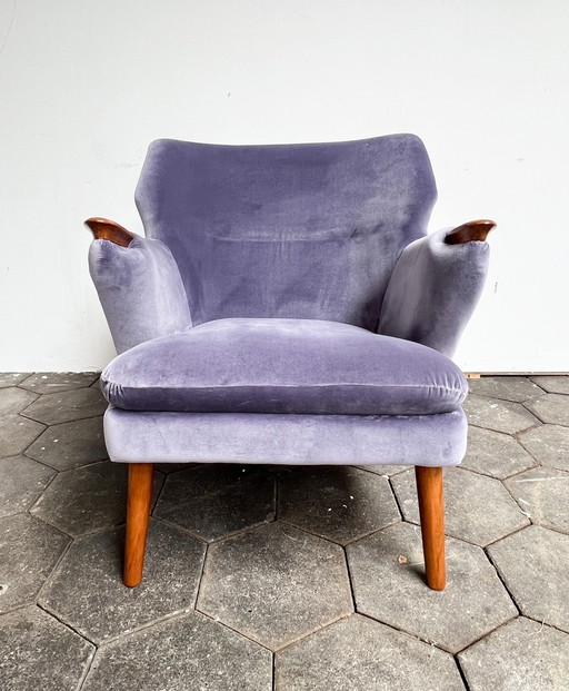 Deense designfauteuil van Kurt Olsen, 1950's