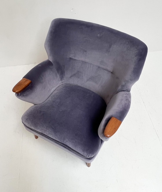 Image 1 of Deense design fauteuil van Kurt Olsen, 1950