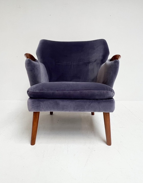 Image 1 of Deense design fauteuil van Kurt Olsen, 1950