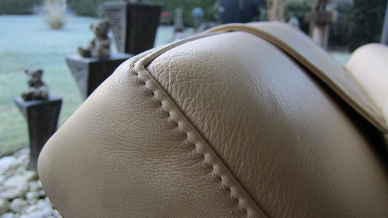 Image 1 of Lederen"Rolf Benz 680" Fauteuil/Ligzetel In Zeer Mooie Staat