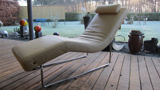 Image 1 of Lederen"Rolf Benz 680" Fauteuil/Ligzetel In Zeer Mooie Staat