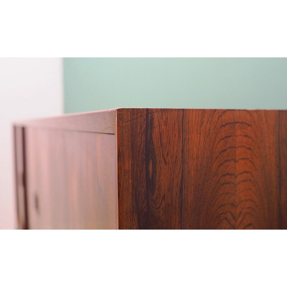 Image 1 of Vintage hoog dressoir in rozenhoutfineer, Denemarken 1970
