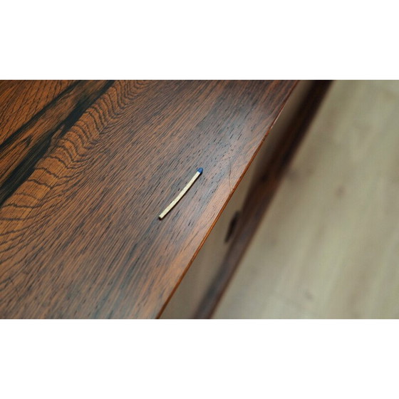 Image 1 of Vintage hoog dressoir in rozenhoutfineer, Denemarken 1970