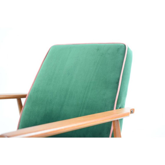 Image 1 of Fauteuil mid century 300-190 designer H.Lis groen fles roze 1970