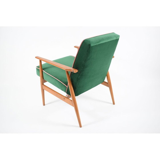 Image 1 of Fauteuil mid century 300-190 designer H.Lis groen fles roze 1970