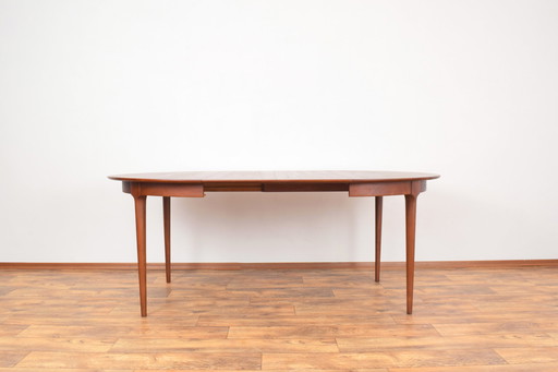 Mid Century Deense teakhouten eettafel, 1960.