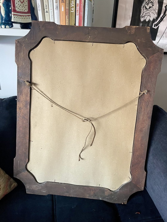 Image 1 of Groot Antiek Gesneden Verguld Houten Frame