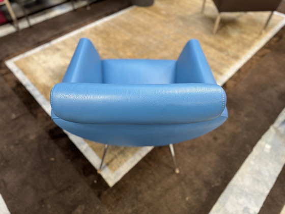 Image 1 of Leolux Marabis fauteuil blauw leer