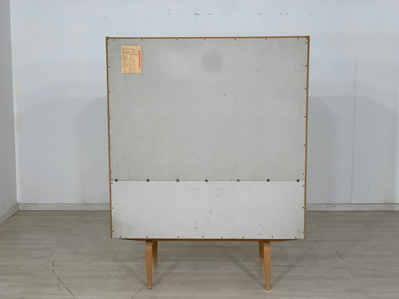 Image 1 of Mid Century hellerau vitrinekast highboard serie 427/d