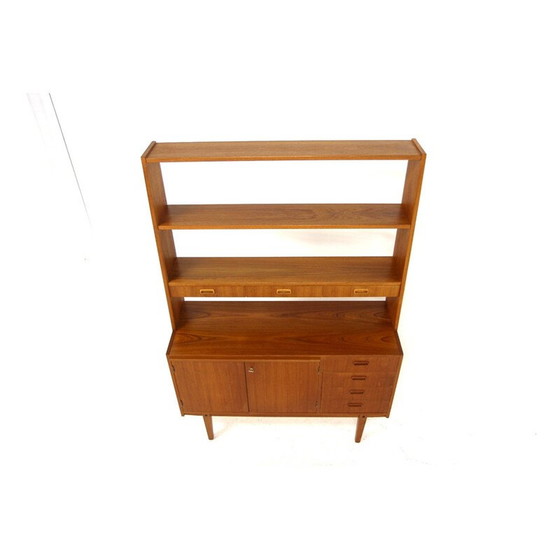 Image 1 of Scandinavische vintage teakhouten boekenkast, Zweden 1960