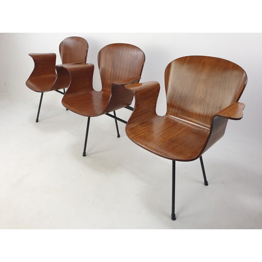 Mid century Italiaanse 3-zits bank van Carlo Ratti, 1950