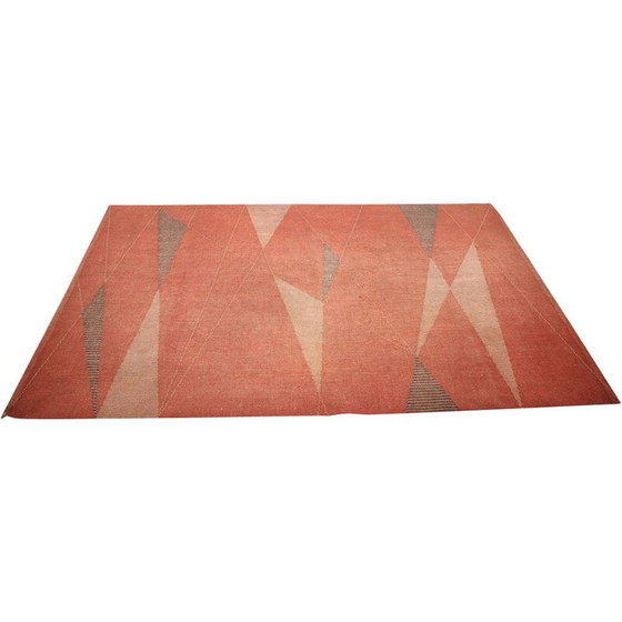 Image 1 of Vintage geometrisch tapijt, 1950