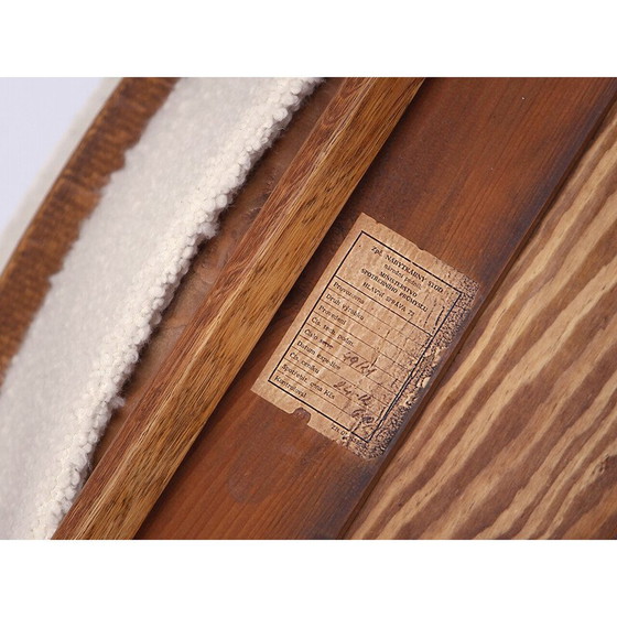Image 1 of Mid century boucle fauteuil, Tsjecho-Slowakije 1960