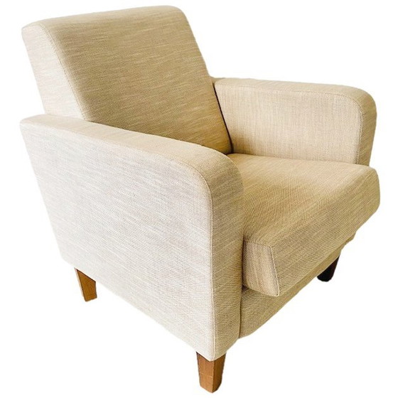 Image 1 of Vintage Linnen fauteuil beige