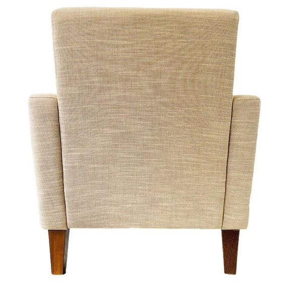 Image 1 of Vintage Linnen fauteuil beige