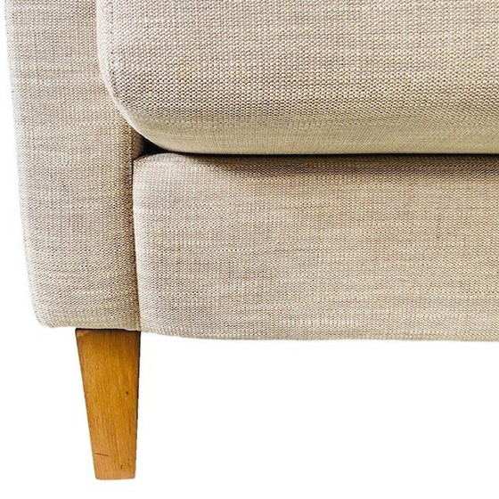 Image 1 of Vintage Linnen fauteuil beige