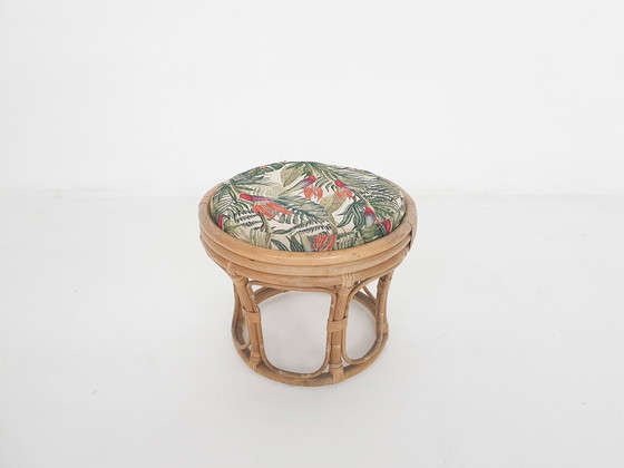 Image 1 of Vintage Rattan Stool, 1960'S