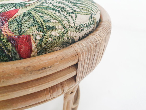 Image 1 of Vintage Rattan Stool, 1960'S