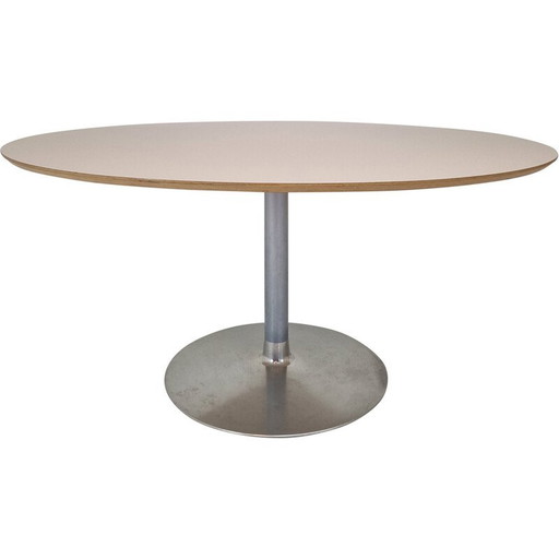 Vintage ovale eettafel door Pierre Paulin voor Artifort