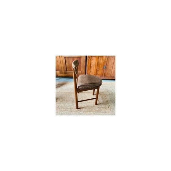 Image 1 of Vintage teakhouten en stoffen stoel van Tom Robertson voor McIntosh & Co, Schotland 1960