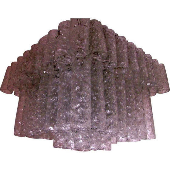 Image 1 of Vintage Duitse ijskroonluchter van Doria Leuchten - 1960