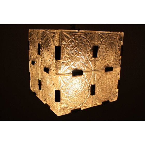 Image 1 of Paar vintage hanglampen van Kamenický Šenov, Tsjecho-Slowakije 1970