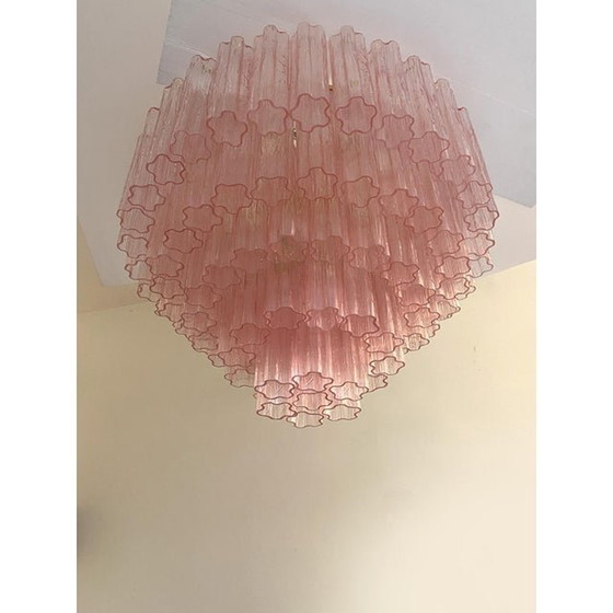 Image 1 of Roze "Tronchi" Murano glazen wandlamp