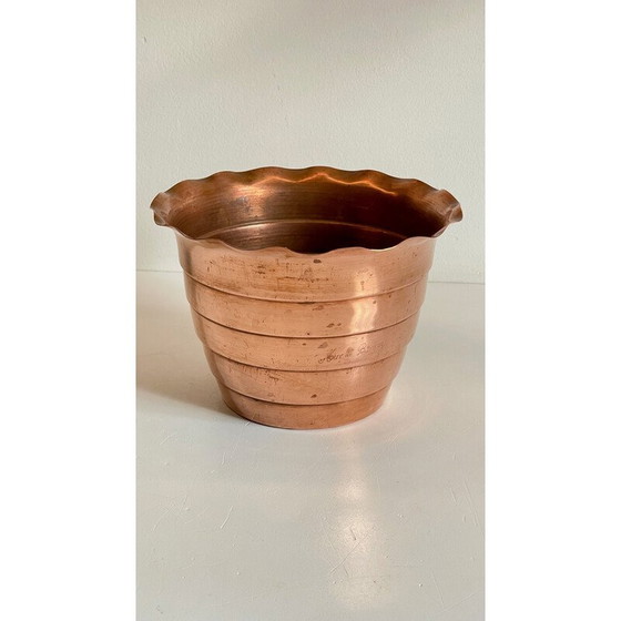 Image 1 of Vintage koperen plantenbak "Mur de Barrez", 1960