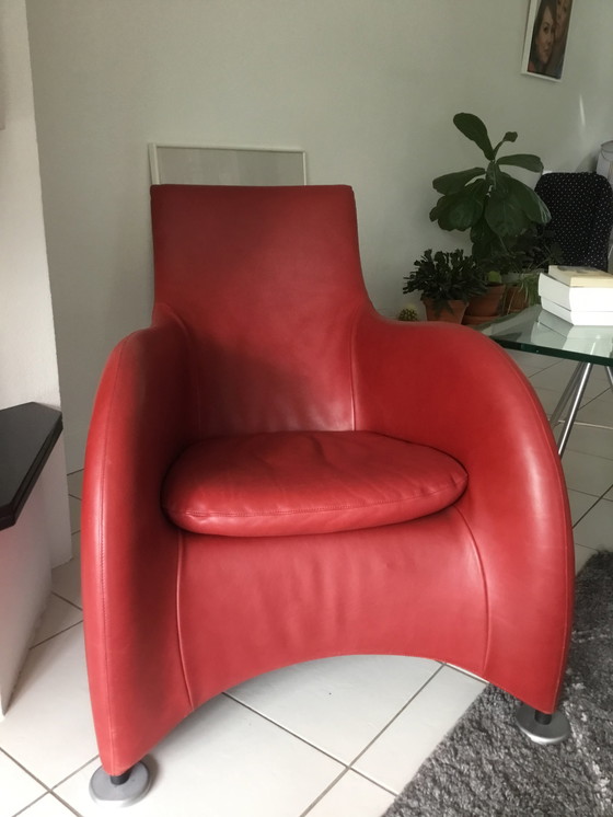 Image 1 of Montis fauteuil + hocker Gerard van den Berg