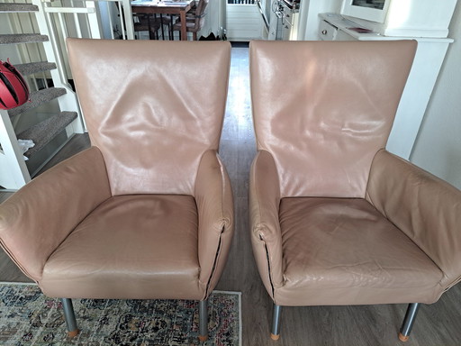 2x Label Fauteuils. Gerard Van De Berg