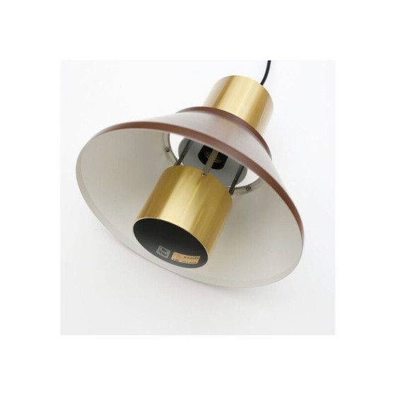 Vintage "life" hanglamp van Jo Hammerborg voor Fog Morup, Denemarken 1977 – Hanglampen, Brass, Metal (photo 5 of 6)