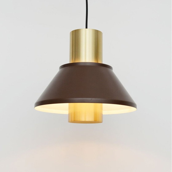 Vintage "life" hanglamp van Jo Hammerborg voor Fog Morup, Denemarken 1977 – Hanglampen, Brass, Metal (photo 4 of 6)